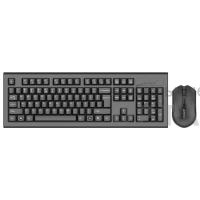 Набор компьютерный клавиатура + мышь A4TECH 3000NS клав:черный мышь:черный USB беспроводная Multimedia