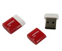 Флешка USB 8 Гб SmartBuy LARA, USB2.0, пластик, красный