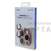 Защитное стекло на камеру KEEPHONE CALVIN, iPhone 16 Pro Max (6.9), Bronze