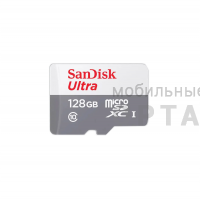 Карта памяти 128 Гб MicroSD SanDisk Class 10 Ultra UHS-I  (100 Mb/s) без адаптера