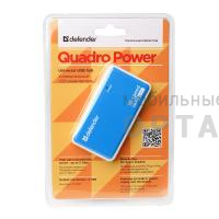 Хаб DEFENDER QUADRO POWER USB2.0, 4 порта, заряд. уст-во (1/100) Хаб DEFENDER QUADRO POWER USB2.0, 4 порта, заряд. уст-во (1/100)